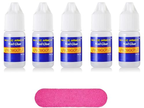 MAGIC ARMOR colle faux ongles 3g colle à ongles extra forte colle à ongles pour pointes colle à ongles pour faux ongles professionnelle Colle à ongles pour réparer et allonger les ongles