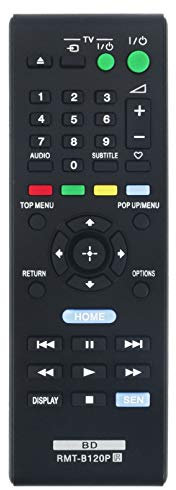 RMT-B120P Télécommande de Remplacement - VINABTY RMTB120P Télécommande pour Sony Blu-Ray Disc Player BDP-S185 BDP-S186 BDPS185 BDPS186 RMT B120P Remote Controller