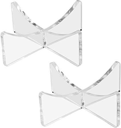 Acrylic Basketball Stand, Simple and Stylish Football Display Stand Storage Holder for Volleyball Rugby Soccer Case Rack (3.54x1.3 inch; 9x3.3 cm)