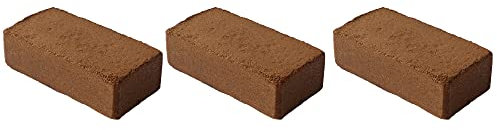 3X Novatool Humusziege fein l 24 Liter | 650g 20x5,5x10 | Terrarium Bodengrund Kokoserde Terrarium Reptilien Zubehör Kokoschips Kokos einstreu Meerschweinchen Substrat Schildkröten Frosch Kokoshumus