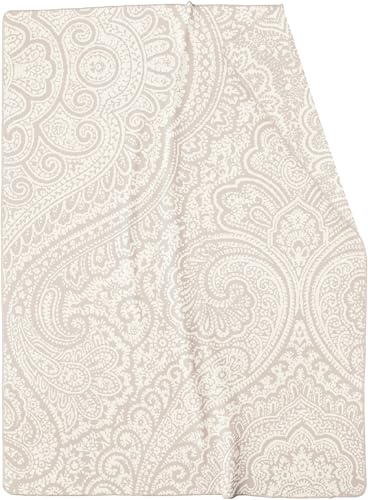 biederlack Wohndecke Swinging Paisley Baumwollmischung weiß Größe 150x200 cm