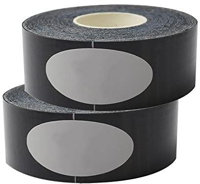 LTLCLZ 2Rollen Kinesiologie Tape Athletic Recovery Elastic Tape Muscle Self Adhesive Bandage Support Für Gym Fitness Bandage Type,Schwarz,2.5CM