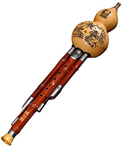 Natürliche Palisander-Kürbisseide Anfänger-Piccolo-Instrument Kürbisflöte In Cis B Erwachsener, Der Bockshornklee Spielt Haltbare Intonation (Color : Wood, S : C-Key)