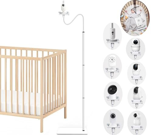 Derebir 68.8 Zoll Soporte universal para vigilabebés compatible con Blemil VT 302/BL9052 /eufy/GHB/HelloBaby HB66/HB6550/HB6339/HB40/ momcozy Bm01/BOIFUN 6T compatible con la mayoría de vigilabebés