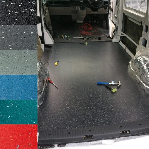 Vandalised- Van Vinyl Flooring - Etiquette Vinyl Real Quartz Sparkle Safety Flooring – Camper/Van/Caravan - 6 Colours & Various Lengths (5:Terra Green, 3meter x 1.8meter)