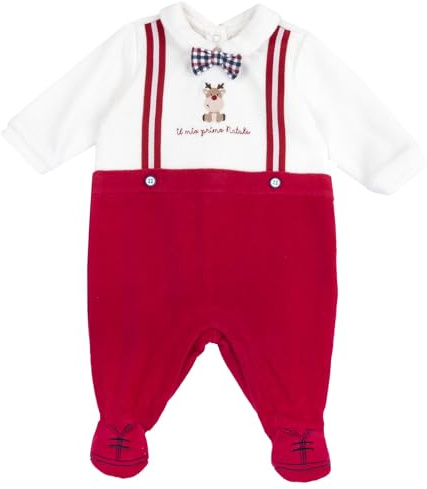 Chicco Tutine - Natale Neonato/Neonata 0-24 mesi, Rosso (5), 1 mesi, Designed in Italy