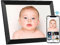 UCMDA Cadre Photo numérique WiFi - 10.1 Pouces IPS Écran Tactile Smart Cloud Connecté avec 32Go Espace, partagez instantanément des Clips vidéo et Photos Via l'application Frameo,Rotation