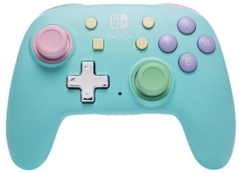 PowerA Nano förbättrad trådlös kontroll för Nintendo Switch – Spring Dream, kompakt, mindre, bärbar