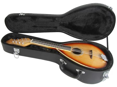 Adults Mandolin instrument Scoop-shaped Treble Mandolin Eight-string With Leather Case 8-wire Steel Wire A Type