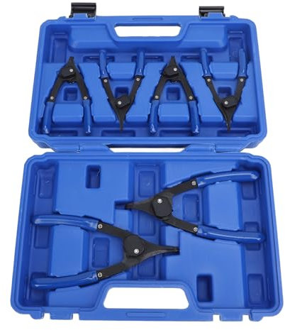 Set di 6 Pinze per Anelli Elastici, Pinze per Anelli di Sicurezza Interni Esterni Regolabili 6 Pollici e 8 Pollici per la Manutenzione del Veicolo