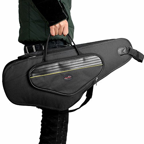 Solinder Gitarre Koffer 600D gepolstertes wasserdicht Gig Bag Oxford Tuch Rucksack verstellbare Schulterträger Pocket 5 mm Baumwolle für Altsaxophon Saxophon