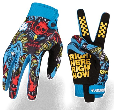 Fast passion Skeleton-Paw Motorcycle Gloves for Men&Women,Cycling Glove Breathable Dirtbike Glove for ATV MTB Motocross Racing