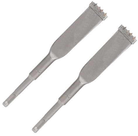 2Pcs 2Sds Plus Scalpello Elettrico A Martello Scalpello Per Piastrelle Sds Plus Sds Plus Scalpello Per Superficie Della Parete, Ponti, Cemento, Granito, Lastre Di Pietra (200mm)