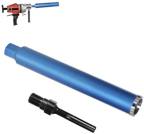 1 ¼ UNC Diamantbohrkrone Ø 52mm L 460mm 5 Segmente SDS-Max Beton Fliesen | mit 10mm Turbo, Dosensenker Diamant-Bohrkron Kernbohrkrone für Kernbohrgeräte, Nass- / Trocken Bohrkrone Fliesenbohrer