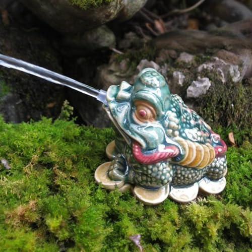 Cracheur de Fontaine de Jardin, fontaines de Piscine pour piscines Hors Sol, Accessoire Décoratif pour Fontaine Et Étang, pour Embellir Et Espaces Extérieurs(Green)