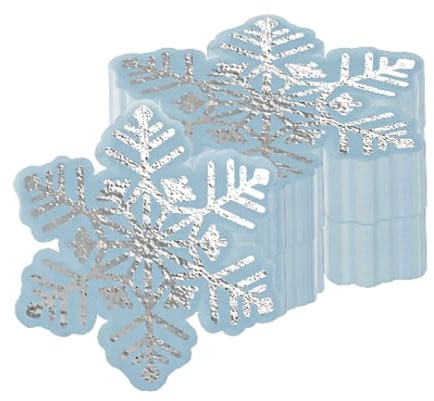 CharmBurst 40 Stück Weihnachtsservietten Mit Schneeflockenmotiv, Festliche Weihnachtskranz Servietten, Tischdeko Weihnachten, Partygeschirr, Seidenpapier