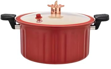 Yplkm Pentola Antiaderente - Pentole da Cucina con Coperchio | Per Induzione Elettrico Campeggio Casa Cucina Zuppa Sugo Pasta Riso Spaghetti