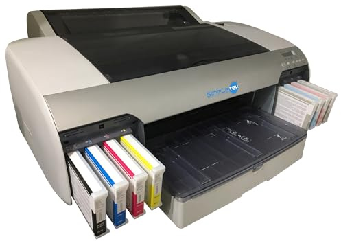 SIMPLETEK - A2+/17 Large Format Plotter and Printer - USB and LAN connectivity - 9 Ink Cartridge System (Refurbished)