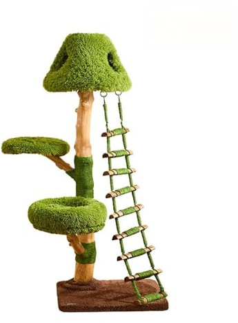Cat Condo Raise klätterträd grotta stor plattform klösträv stege flera våningar inomhus kattunge