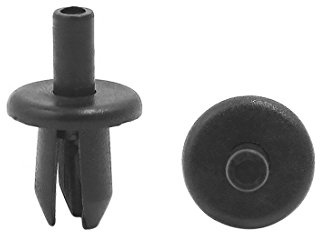 sourcing map Befestigungsclips Schwarz 10 Stk Für Auto Kunststoff | 8mm Lochdurchmesser, 16mm Kopfdurchmesser, 13.5mm Grifflänge, Für Innenverkleidungen, Teppich, Türkarten, Dachhimmel