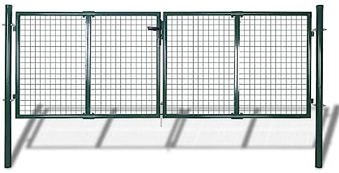 vidaXL Garden Mesh Gate Fence Door Wall Grille 289 x 75 cm