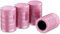 CKAuto Reifenventilkappen, rosa, 4 STK./Packung, eloxiertes Aluminium Reifenventilkappen-Set, korrosionsbeständig, universelle Ventilkappen für Autos LKWs Motorräder Geländewagen und Fahrräder