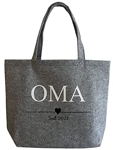 mamir home Filztaschen Jute Shopper Personalisiert MOM Mama Oma Namen Kinder