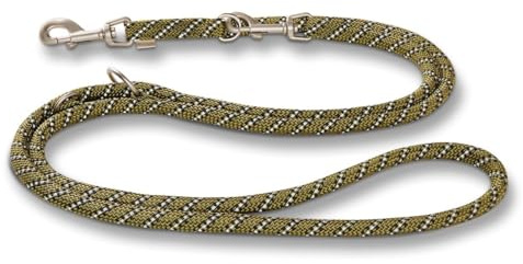 Wolters Führleine Everest reflektierend, Größe:300 cm x 9 mm, Farbe:Olive/schwarz