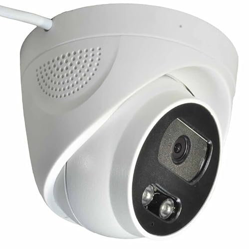 Indoor Caméra de surveillance dôme filaire 4 MP PoE IP Caméra réseau infrarouge 4,0 MP Objectif grand angle 2,8 mm IP66 Motion Detective