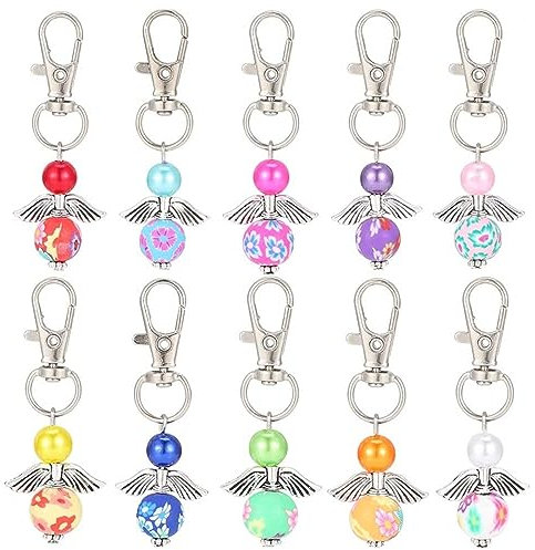 Hoshisea 30 Stück Schutzengel Anhänger, Schutzengel Schlüsselanhänger, für Party, Geburtstag, Hochzeit verwendet