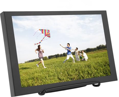 10.1in Screen Laptop Monitor, 1280x800, Support HDMI Input Interface, Portable HD Colour Screen Display Built-in Speakers, Plug and Play.