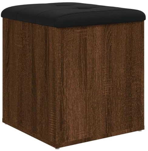 vidaXL Sitzbank mit Stauraum Braun Eiche 42x42x45 cm Holzwerkstoff