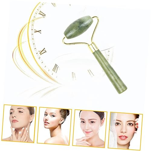 PartyKindom 5stücke Augenmassagegerät aus Jadestein Augenroller und Gesichtsroller Beauty-roller für Hautpflege Gesundheitswerkzeug Grün