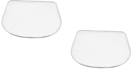 Supvox 2 Stück Edelstahl Grillrost Für Heißluftfritteuse Und Backofen Multifunktionale Airfryer Einsätze Als Backblech Grillkorb Dörrgerät Und Pizzablech Zubehör Für Küche