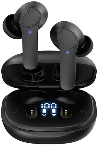 DNSEA Écouteurs sans fil pour iPhone 17/17 Air/17 Pro/17 Pro Max/16e/16/16 Pro/16 Pro Max/16 Plus Écouteurs Bluetooth 5.3 Écouteurs intra-auriculaires IPX6 Charge USB-C Smart Touch 35 heures de