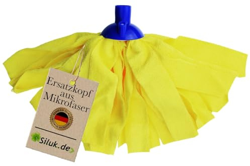 6 x Ersatzkopf für Leifheit Classic Mopp für Alle Flecken Entfernen Boden (Microfaser)