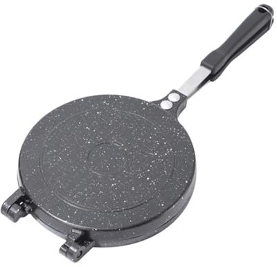 Sartén Doble Cara, Sartén Antiadherente Aleación Aluminio para Panqueques Sartén para Hornear Sándwiches, Sartén Abatible para Hacer Tortillas, Hogar, Cocina, Utensilios Desayuno