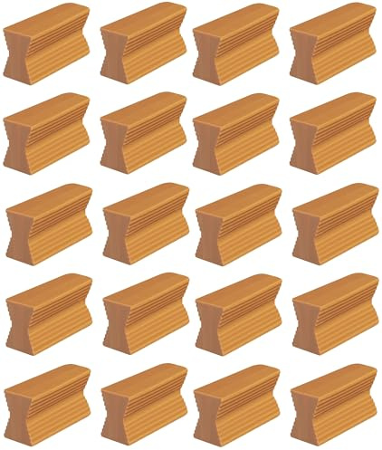 cyclingcolors - Juego de 20 zócalos para Marco de Puerta de 21 mm, Ventana salediza, Montaje para Muebles de Cocina marrón