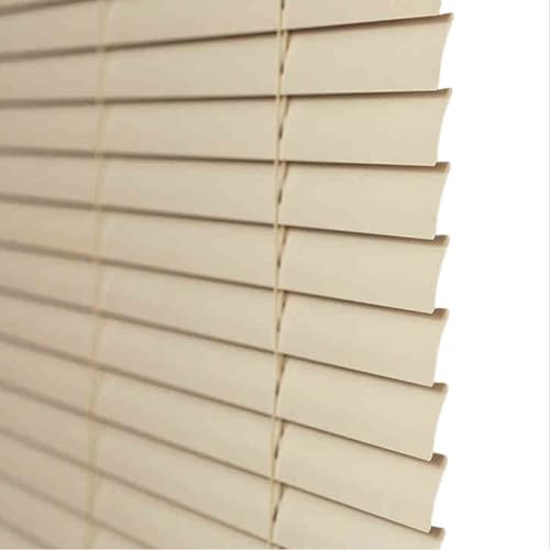 Beige Aluminium Jalousie Verdunkelungsrollo Seitenzugrollo Plissee Schalusie Fenster Jalousien Sonnenschutzrollos Für Haus/küche/büro,Individuell Gestaltbar (95×130cm)