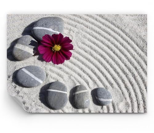 ARTTOR Papier Peint Panoramique Standard - Composition pierres détente - 100x70 cm - Revêtement mural décoration Moderne Décoration Wallpaper Tableaux Muraux Photo Salon Chambre - WF1AA100x70-0497