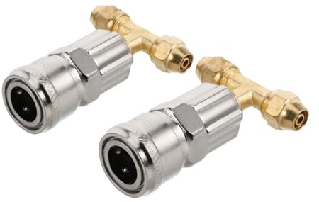 ULTECHNOVO 2 piezas Adaptador Válvula de Aire para Compresores y Camiones Válvula de Prueba de Fugas Repuesto de Nozzle para de Vehículos