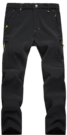 Softshell Hose Herren Outdoor, Thermohose Herren Winter Gefüttert, Outdoorhosen Very Große Größen Regenhosen Wasserdicht Windschutz Softshellhosen Klassischer Lässig Jogginghosen