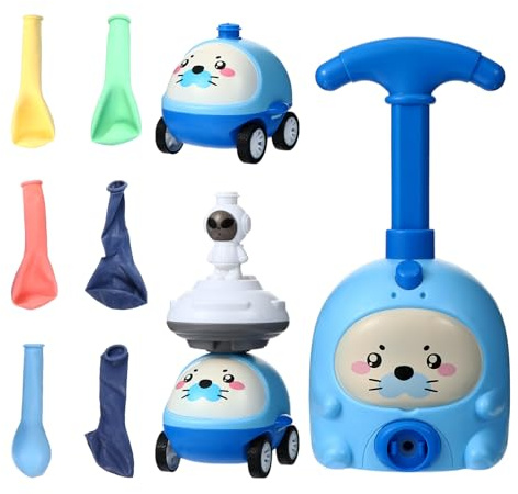 HOOTNEE Manuelles Rennwagen Spielzeug für Kinder aus Abs Aerodynamisches Auto mit Startvorrichtung Interaktives Lernspielzeug für Vorschulkinder Eltern Kind Spiel Buntes