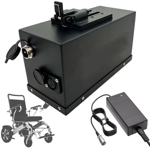 SSCYHT Batería Iones Litio 24 V Batería de Repuesto 24 V 13 Ah 6,6 Ah 16 Ah 24 Ah 20 Ah Baterías de Litio 24 V Baterías sillas Ruedas con Puerto GX20 para Motores 100 W a 600 W,24v16ah