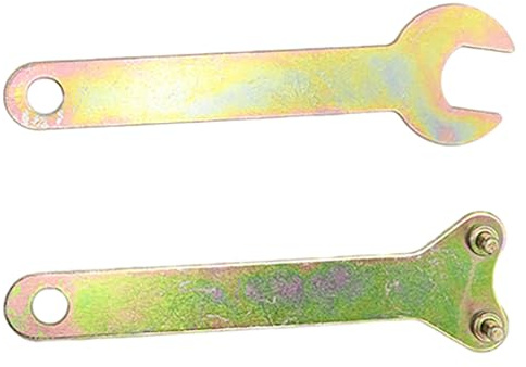 MAGICLULU Angle Grinder Spanner Wrench Set 2Pcs Double-Claw Angle Pin Spanner Good Heat Dissipation for Construction and Repair Use