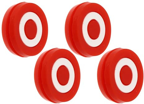 Parliky Smorzatori in Silicone Rosso per Racchette da Tennis 4 Pezzi, Ammortizzatori Antivibrazione per Controllo Migliorato e Comfort, Accessori Sportivi per Giocatori di Tutte Le età
