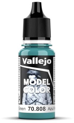 Vallejo Model Color Acrylic Paint, Green Blue, 18 ml, Self-Leveling, BSL System for Modeling and Miniatures