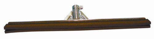 Magnolia Brush 8730 Soft Foam Rubber/Double Edge Galvanized Steel Frame Squeegee with Tapered/Square Socket, 30 Length x 2 Width, Black (Case of 10)