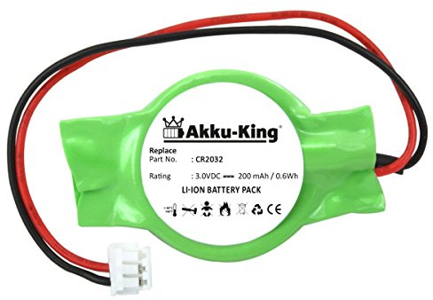 Backup, CMOS Knopfzelle kompatibel mit Acer Aspire 4720, 4720z - ersetzt CR2032 - Li-Ion 200mAh