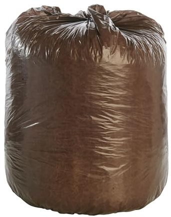 Stout by Envision 30 Gallon 30 x 36 Controlled Life-Cycle Plastic Trash Bags, 60 Bags Per Case, Brown, Made in America (G3036B80)